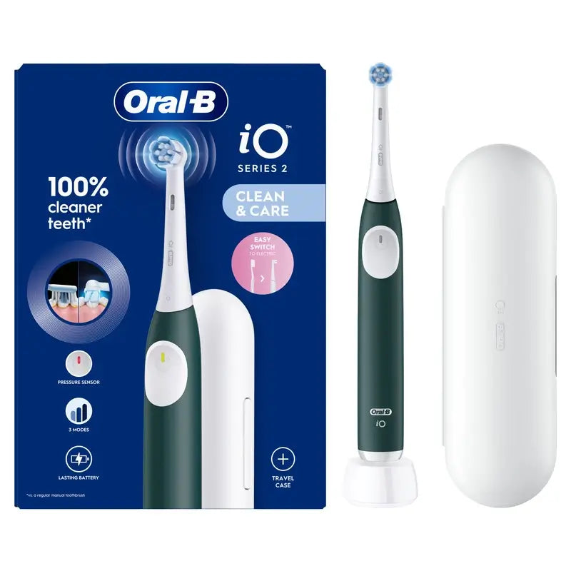 Oral-B Braun iO2 Elektrische Zahnbürste in Waldgrün