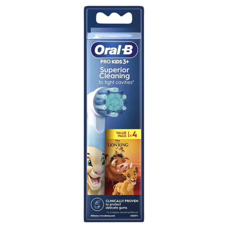 Oral-B Braun Kids Disney Der König der Löwen Charakter Ersatzbürsten, 4 Stk.