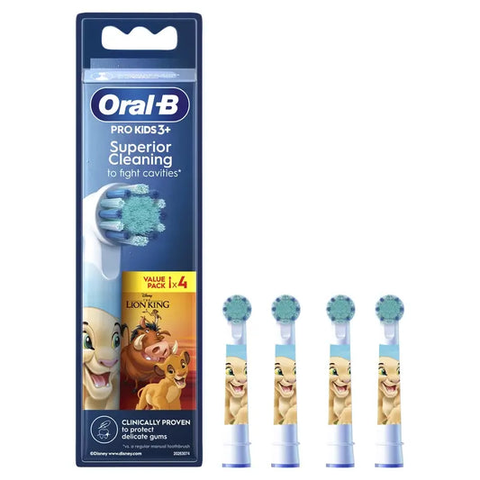 Oral-B Braun Kids Disney Der König der Löwen Charakter Ersatzbürsten, 4 Stk.
