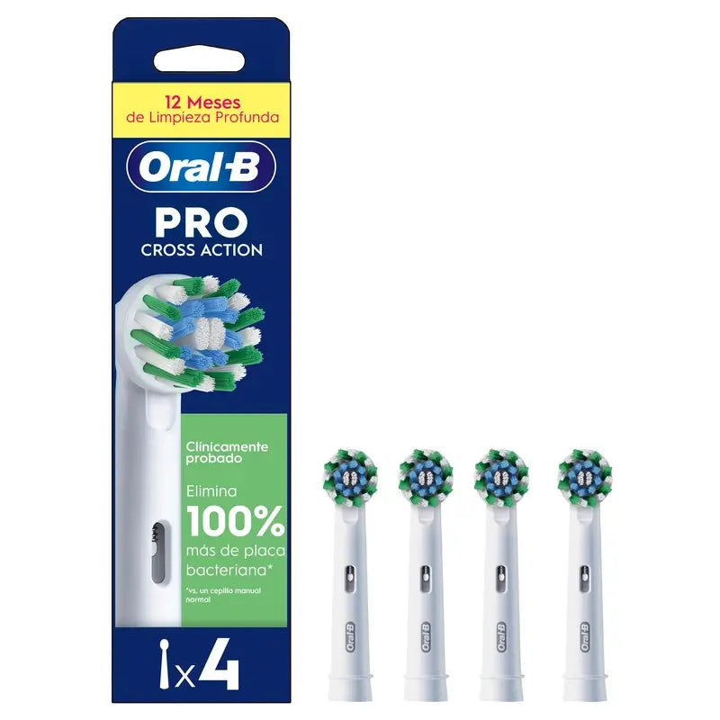 Oral-B Braun Cross Action Nachfüllpackung, 4 Stück.