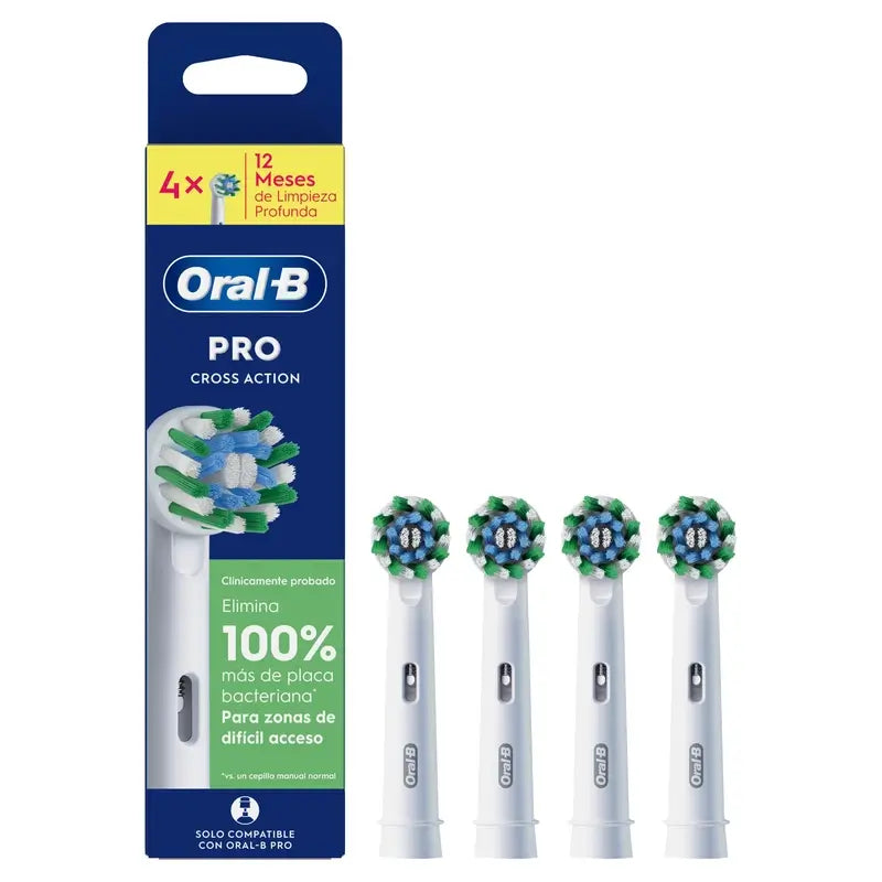 Oral-B Braun Cross Action Nachfüllpackung, 4 Stück.