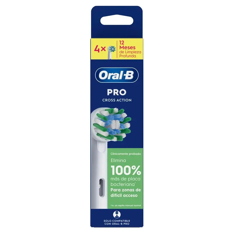 Oral-B Braun Cross Action Nachfüllpackung, 4 Stück.