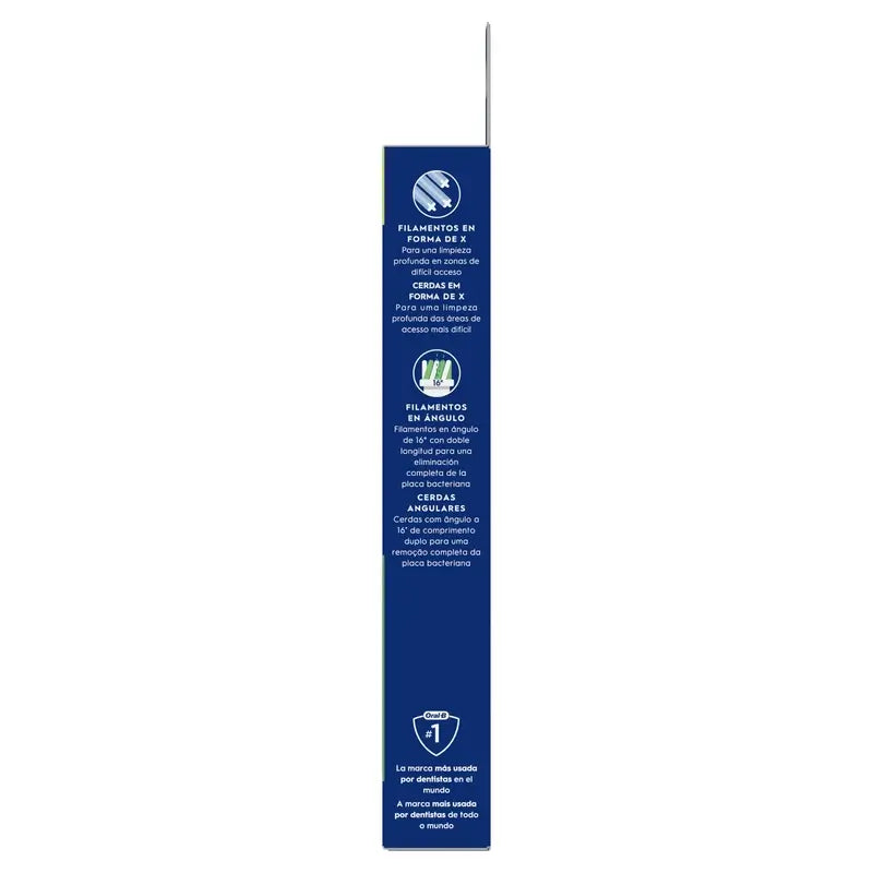 Oral-B Braun Cross Action Nachfüllpackung Schwarz, 4 Stück.