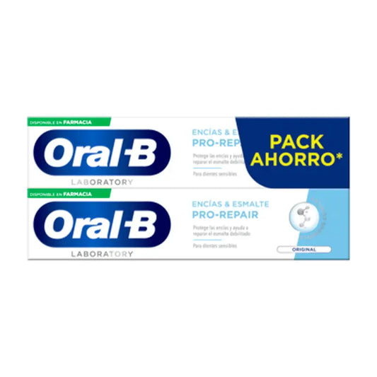 Oral-B Labor Zahnfleisch & Zahnschmelz Pro-Repair Original Zahnpasta 2X100 ml
