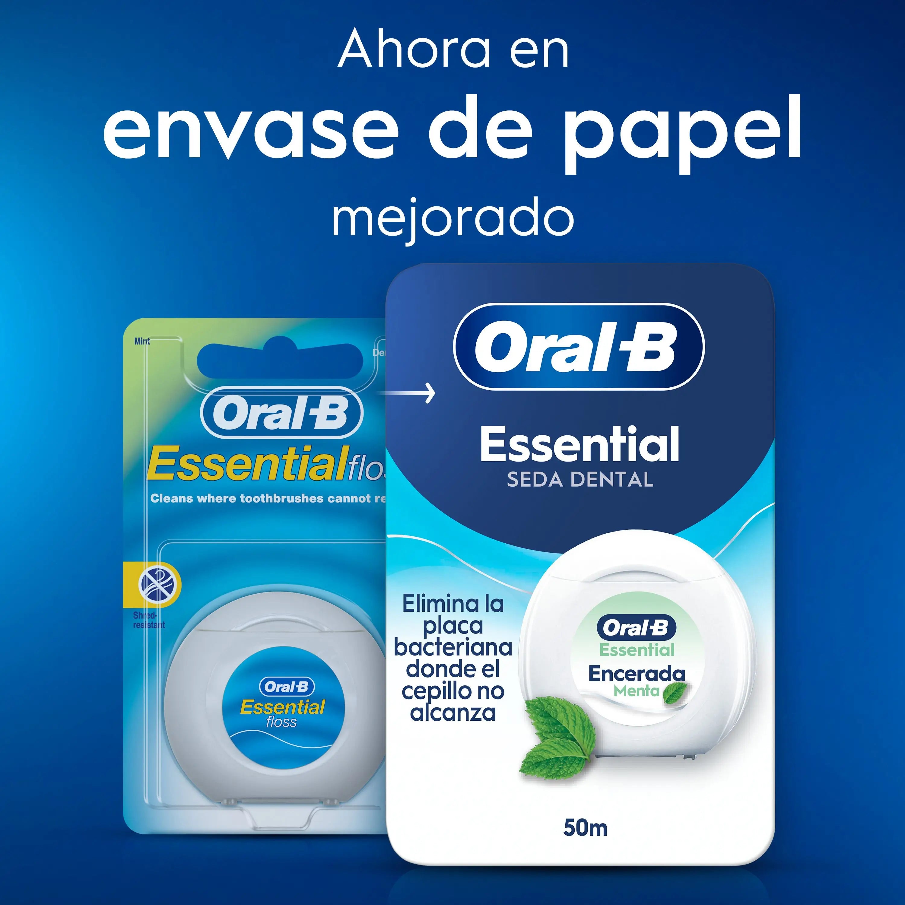 Oral-B Essencial Zahnseide Wachs/Minze 50 mt
