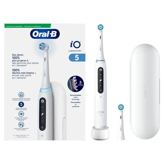 Oral-B Io 5 Electric Toothbrush White, 2 Toothbrush Heads