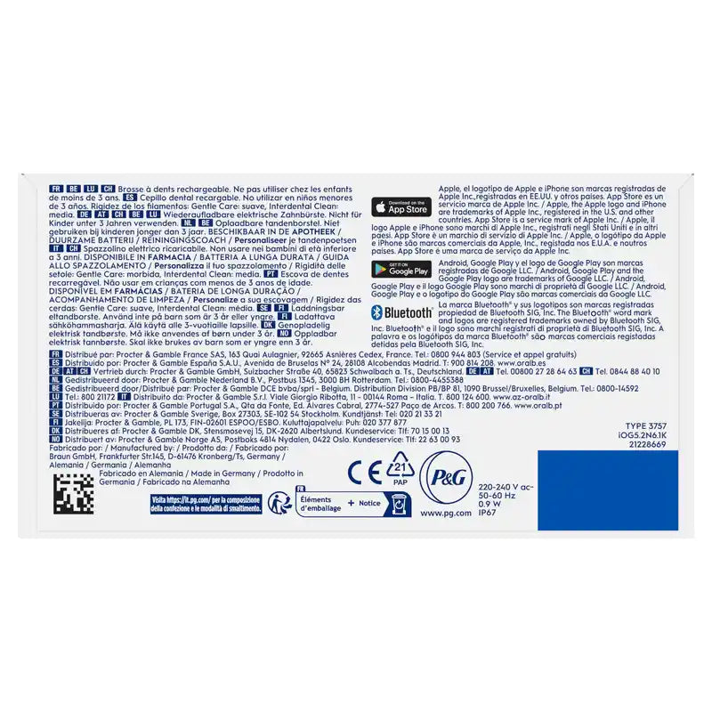 Oral-B Io 5 Elektrische Zahnbürste Weiß, 2 Zahnbürstenköpfe