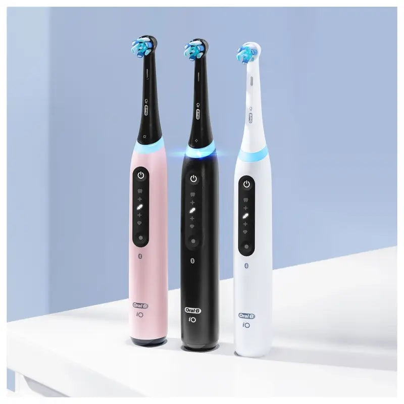 Oral-B Io 5 Elektrische Zahnbürste Weiß, 2 Zahnbürstenköpfe