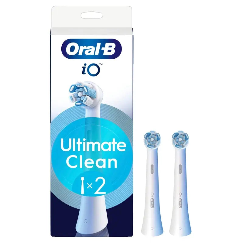 Oral-B iO Ultimate Clean Replacement Brush Heads, 2-Pack