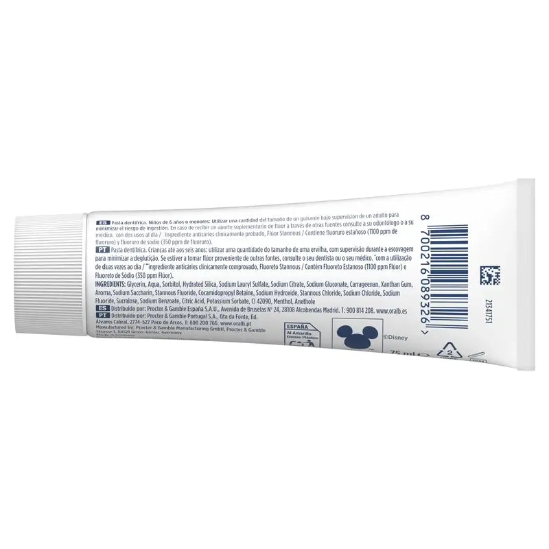 Oral-B Junior Star Wars Zahnpasta 2X75 Ml, +6 Jahre alt