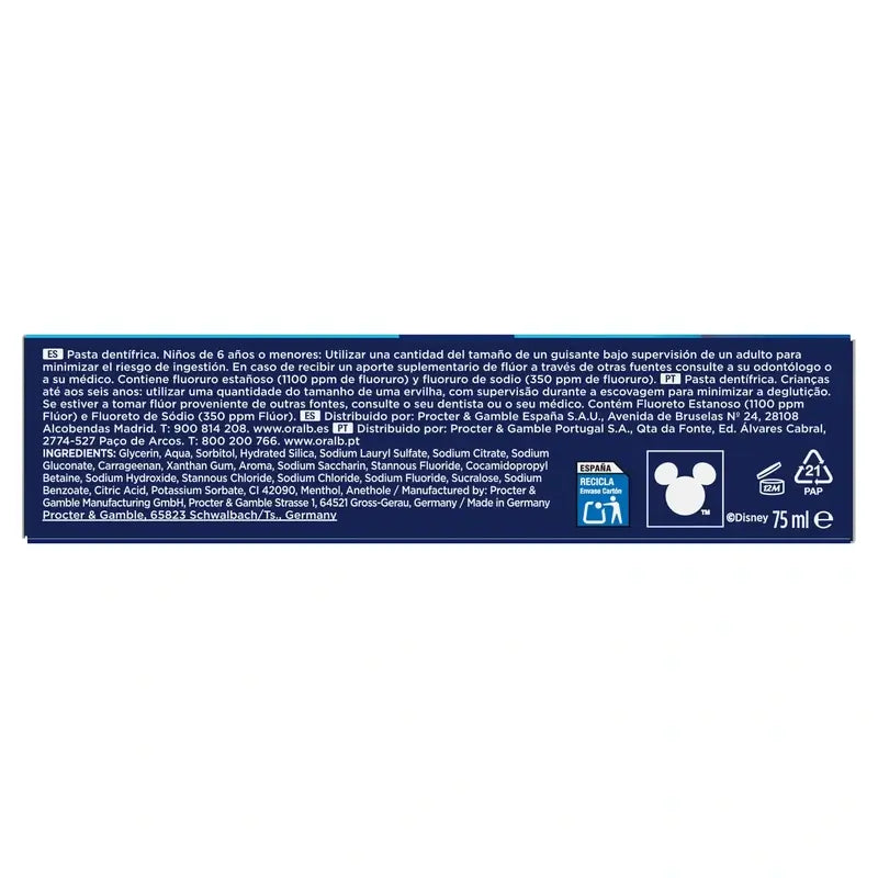Oral-B Junior Star Wars Zahnpasta 2X75 Ml, +6 Jahre alt