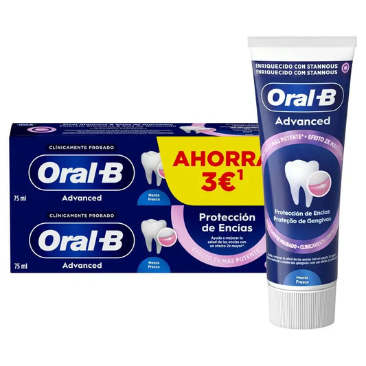 Oral-B Advanced Zahnfleischschutz Duplo, 2x75ml