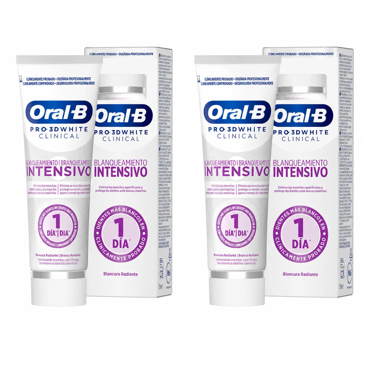Oral-B 3D White Zahnpasta, 75 ml, 2er-Pack
