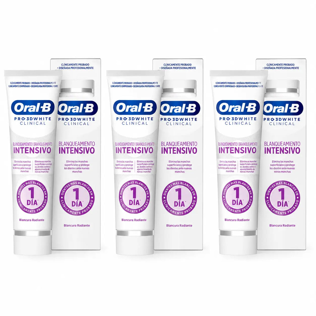 Oral-B 3D White Zahnpasta, 75 ml, 3er-Pack