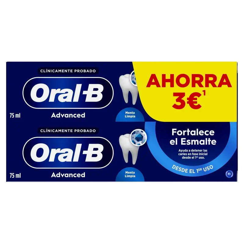 Oral-B Advanced Stärkt Zahnschmelz Duplo, 2x75 ml