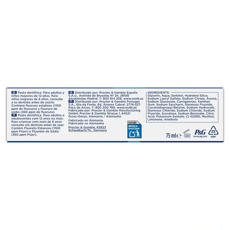 Oral-B Advanced Stärkt den Zahnschmelz, 75 ml