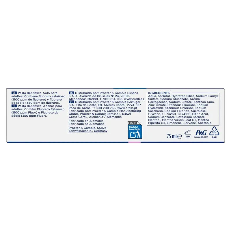 Oral-B Advanced Fresh Mint Zahnfleischschutz-Zahnpasta, 75 ml
