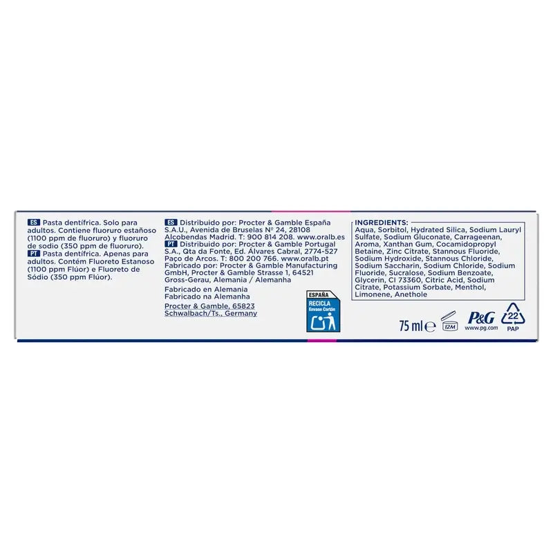Oral-B Advanced Sensitivity Schutz, 75 ml