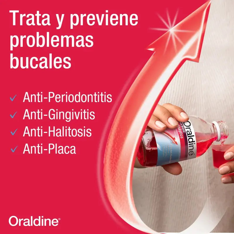 Oraldine Täglicher Gebrauch Antiseptische Antibakterielle Mundspülung, 200 ml