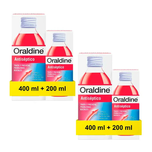 Oraldine Antiseptikum Packung 2 x 400Ml + 200Ml