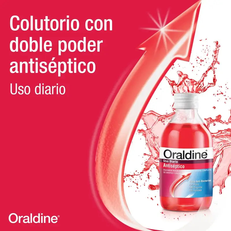 Oraldine Täglicher Gebrauch Antiseptische Antibakterielle Mundspülung, 400 ml
