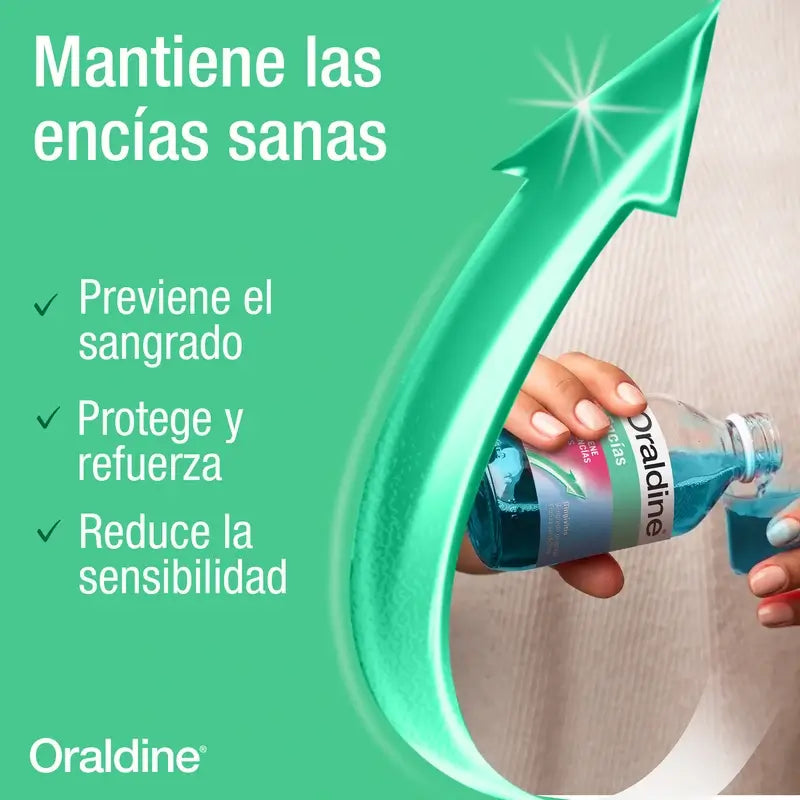 Oraldine Täglicher Gebrauch Anti-Gingivitis Zahnfleischentzündung Mundspülung 400 ml