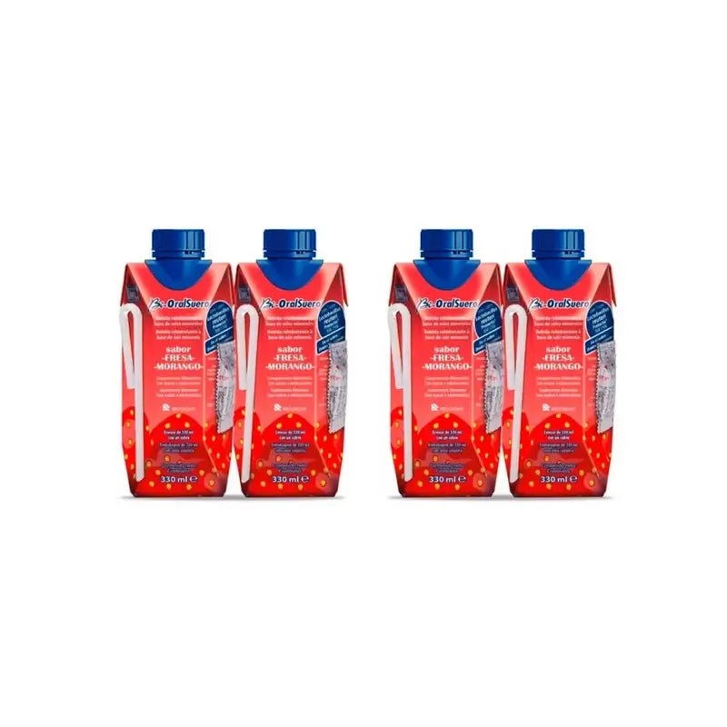 Oralsuero Bioralsuero Probiotikum Erdbeere, 4X330 Ml