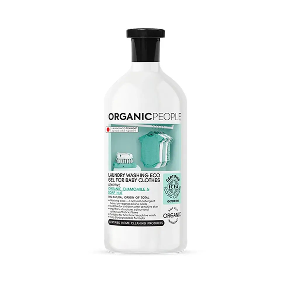 Organic People Bio-Baby-Kleiderpflege Flüssigwaschmittel. Bio Kamille & Waschnuss, 1000 Ml