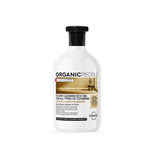 Organic People Organic Floor Gel Cleaner für alle Arten von Oberflächen. Bio Zeder & Rosmarin, 500 Ml