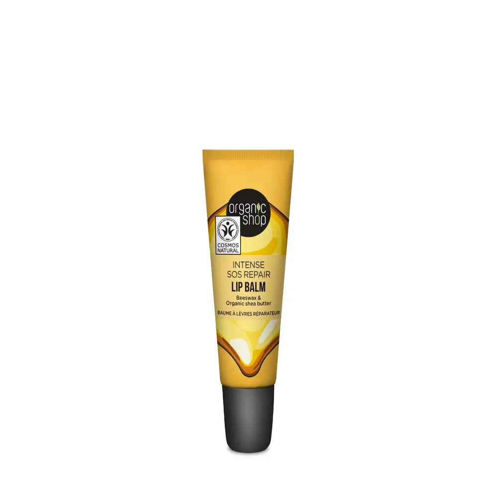 Organic Shop Sos Reparierender Lippenbalsam mit Bienenwachs und Sheabutter, 10 Ml