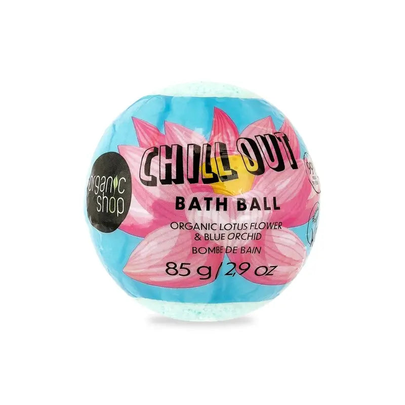 Organic Shop Bio-Lotusblume & Blaue Orchidee Badebombe Chill Out, 85 G