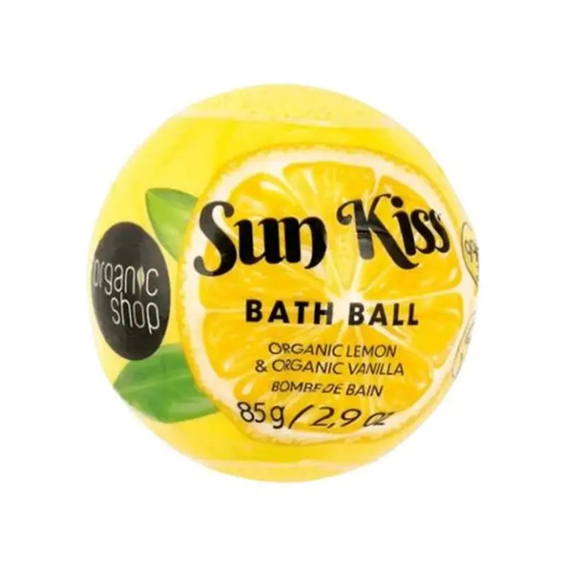 Organic Shop Bio-Badebombe Zitrone & Vanille Sun Kiss, 85 G