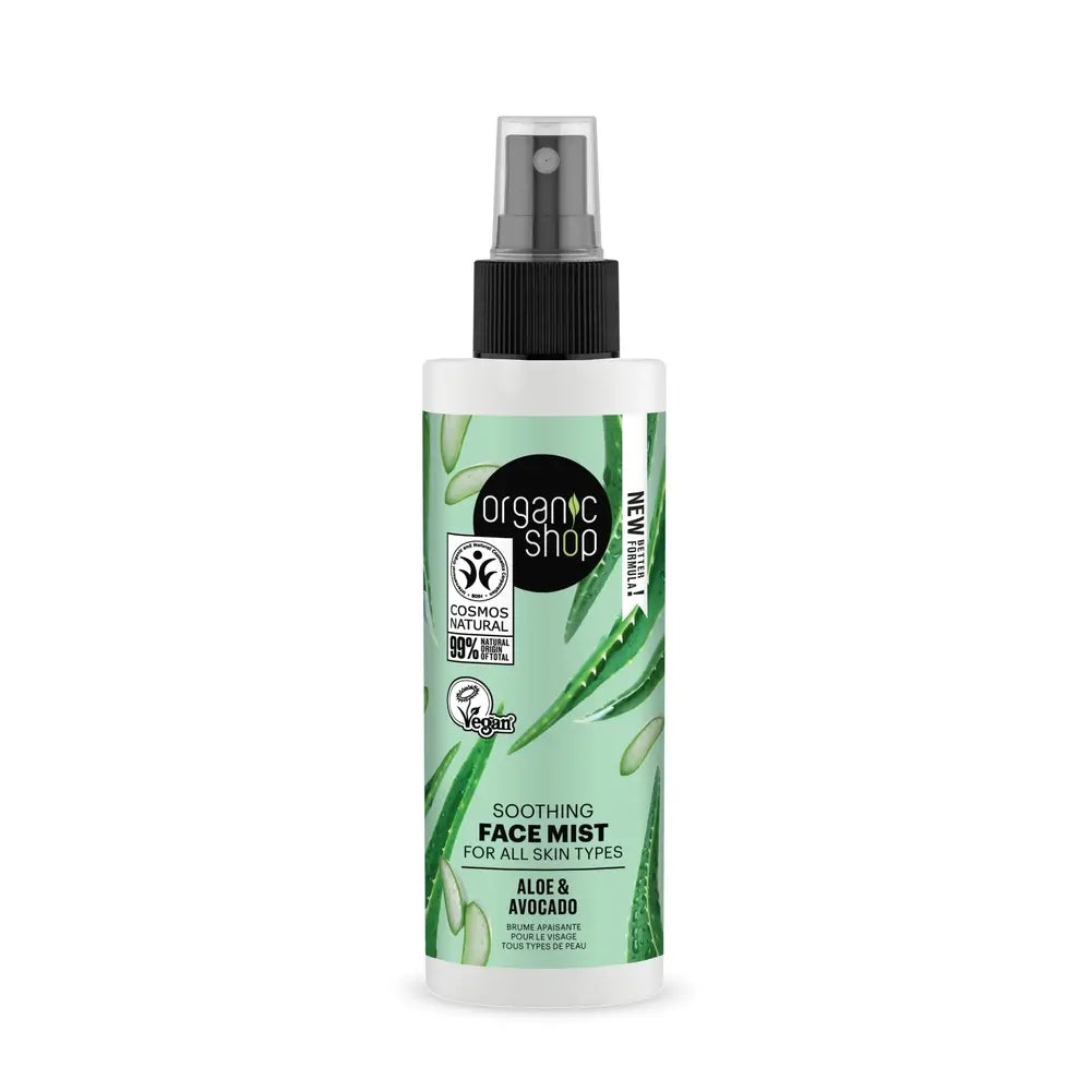 Organic Shop Beruhigendes Gesichtswasser für alle Hauttypen Avocado und Aloe von Organic Shop, 150 ml