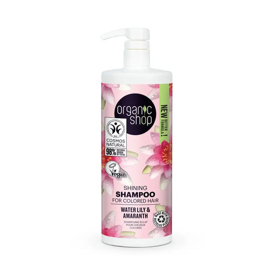 Organic Shop Shampoo Shine für farbbehandeltes Haar Seerose & Amaranth, 1000 Ml