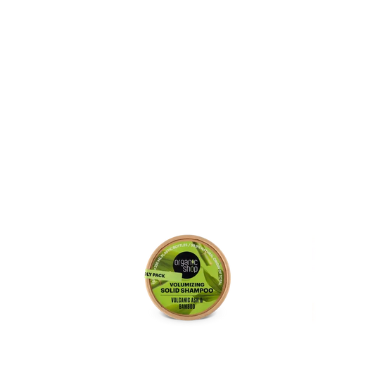Organic Shop Volumising Festes Shampoo Vulkanasche & Bambus, 60 G