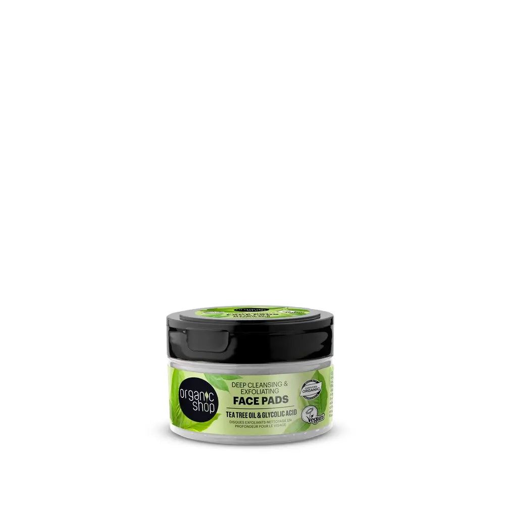 Organic Shop Tiefenreinigende Peelingscheiben für das Gesicht, 20 Stück
