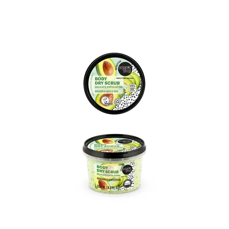 Organic Shop Avocado & Chia Körperpeeling , 250 ml
