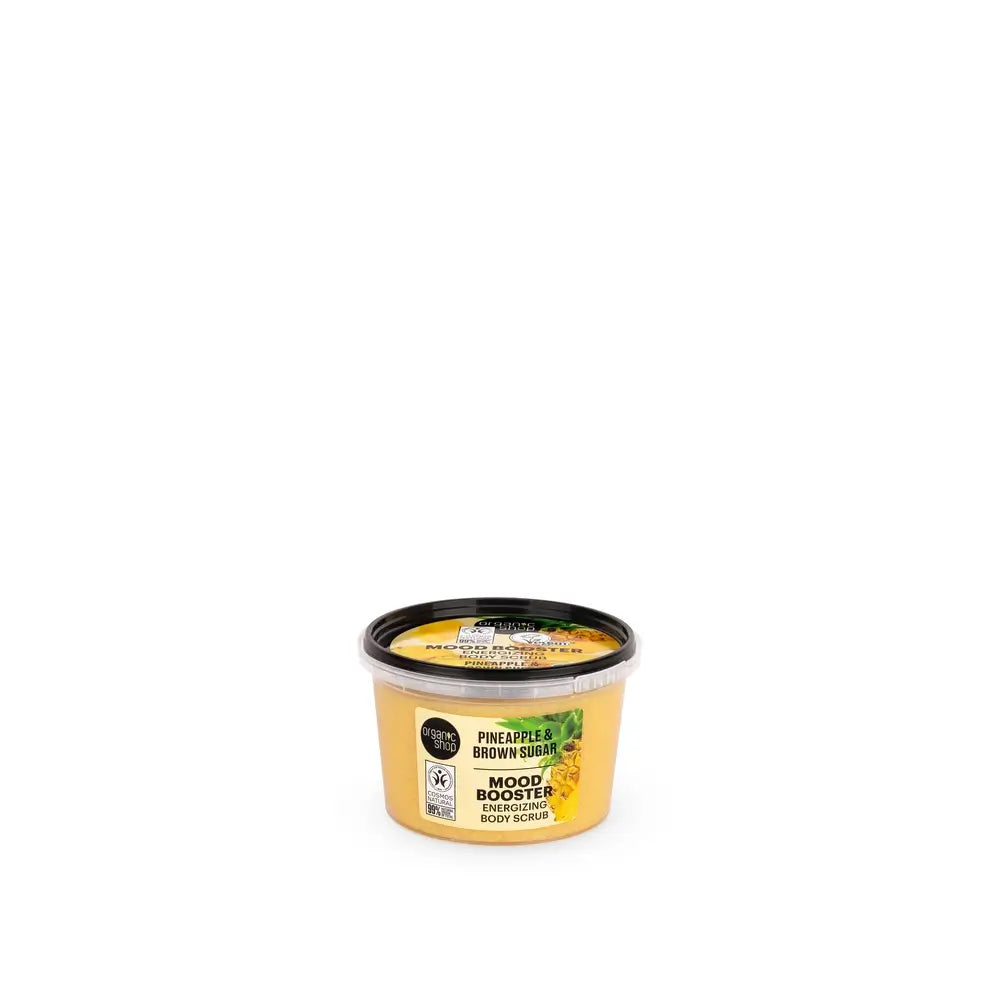 Organic Shop Mood Booster Energising Body Scrub mit Ananas und braunem Zucker, 250 ml