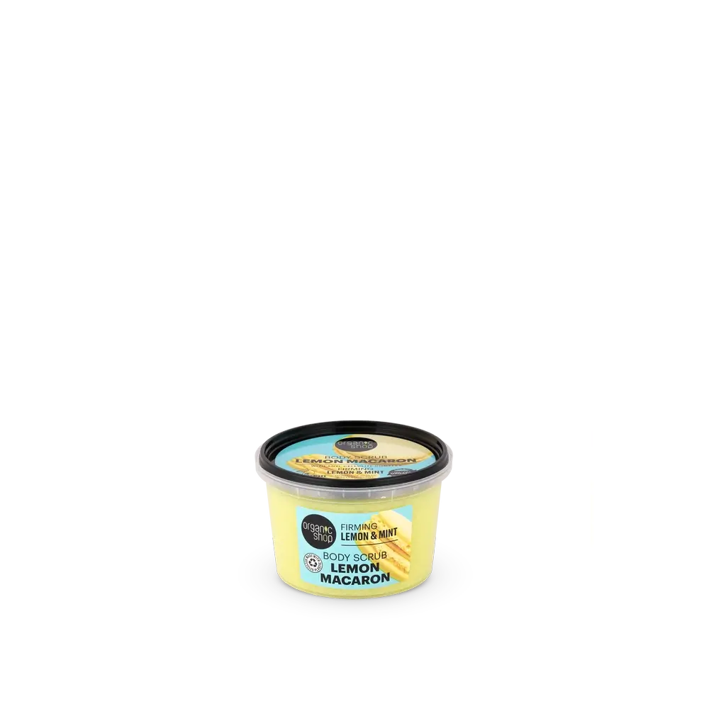 Organic Shop Straffendes Körperpeeling Zitrone Macaron , 250 ml