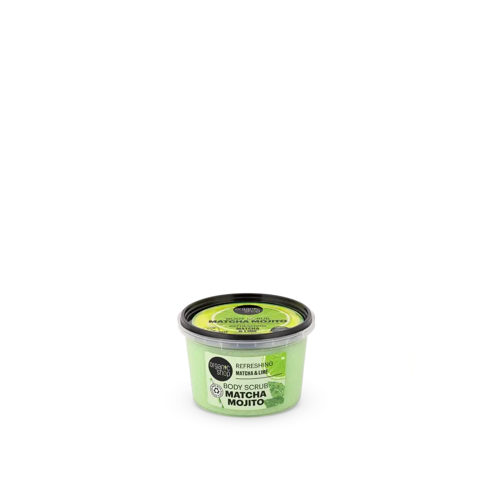 Organic Shop Erfrischendes Matcha-Mojito-Körperpeeling , 250 ml
