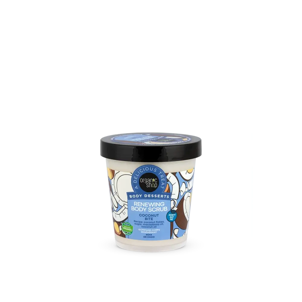 Organic Shop Kokosnuss Biss Erneuerndes Körperpeeling, 450 Ml