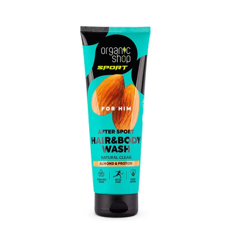 Organic Shop Natural After Sport Duschgel & Shampoo für Ihn, 200 ml