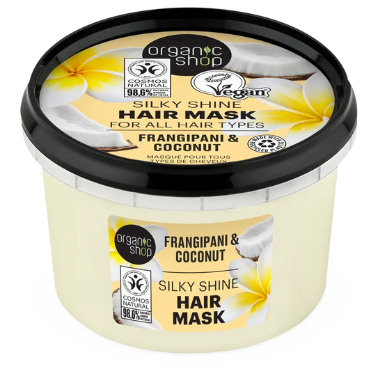 Bio-Shop Maske für alle Haartypen Franchipan & Kokosnuss, 250 Ml