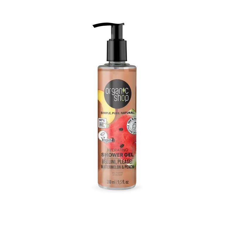 Organic Shop Mix Bellini Feuchtigkeitsspendendes Duschgel, Bitte , 280 ml