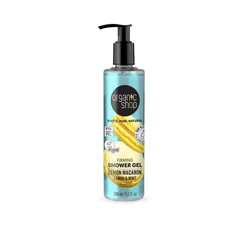 Organic Shop Mix Straffendes Duschgel Zitrone Macaron , 280 ml