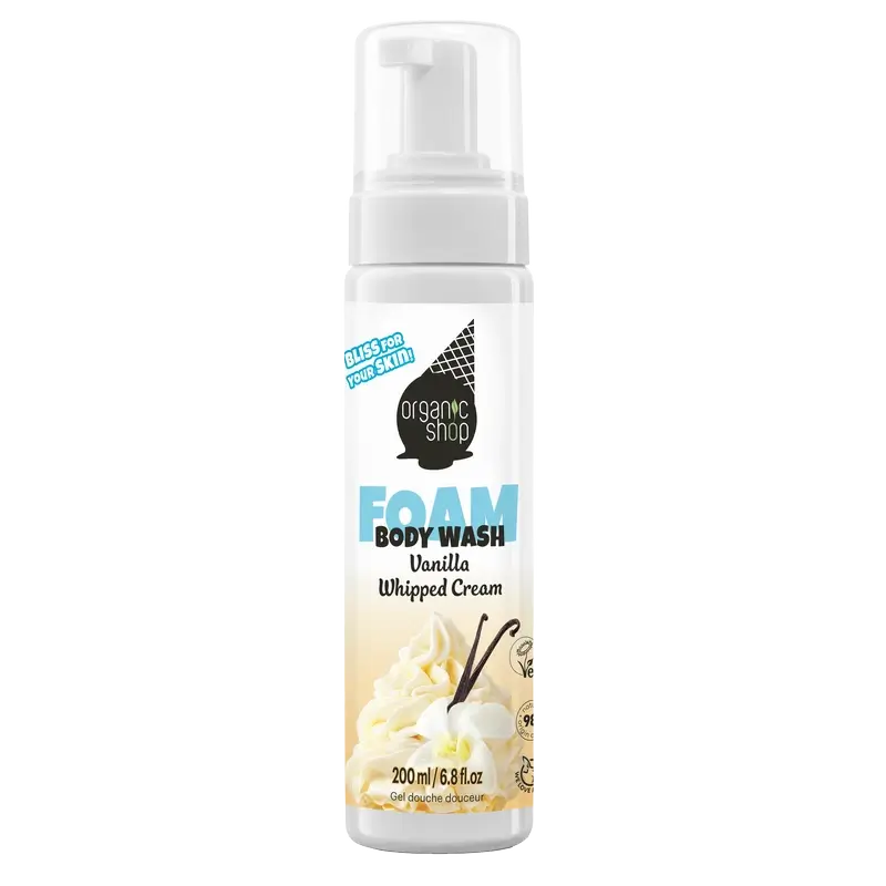 Organic Shop Ogs Ice Vanilla Cream schäumendes Duschgel , 200 ml