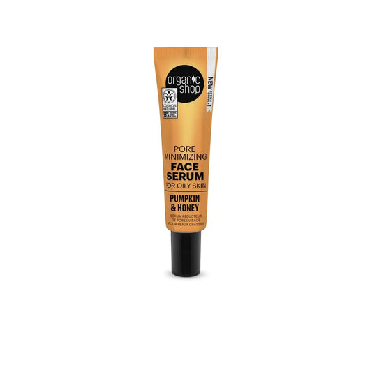 Organic Shop Organic Shop Porenminimierendes Gesichtsserum für fettige Haut Kürbis & Honig, 30 Ml