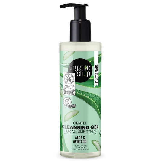 Organic Shop Sanftes Reinigungsgel für alle Hauttypen Avocado & Aloe von Organic Shop, 200 Ml