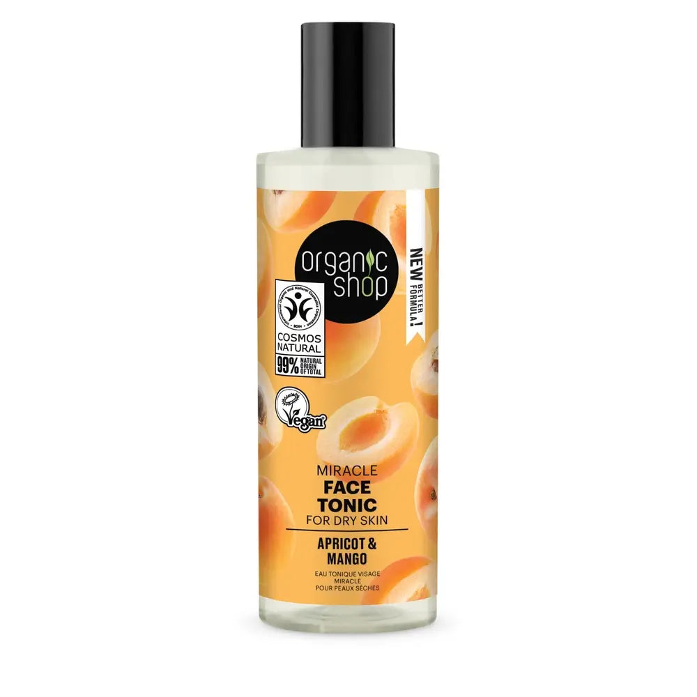 Organic Shop Miracle Gesichtswasser für trockene Haut Aprikose & Mango From Organic Shop, 150 Ml