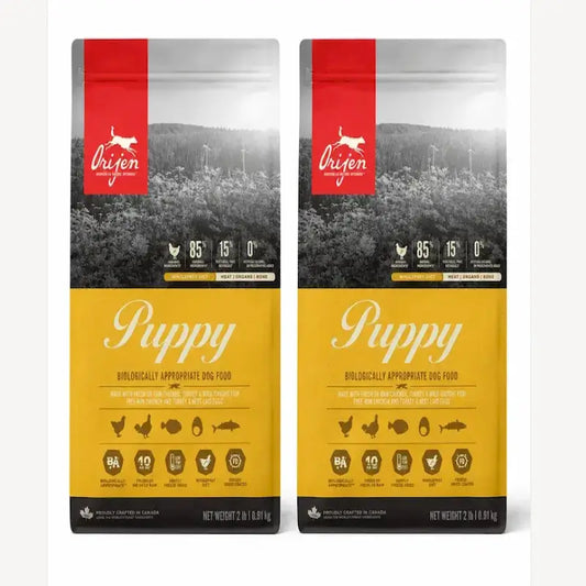 Orijen Canine Puppy 11,4 Kg Hundefutter , Packung 2